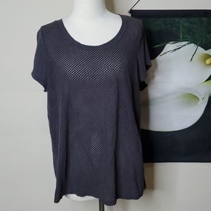 Torrid Perforated Faux Suede Top